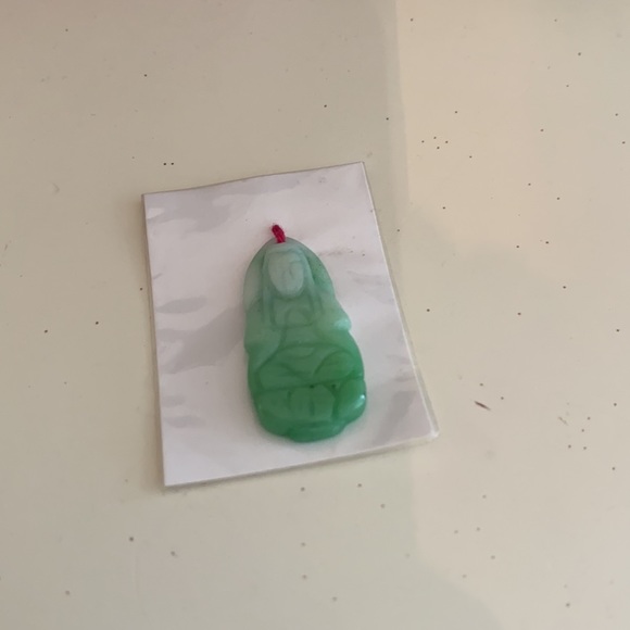 Buddha Jade Pendant Necklace - Picture 3 of 11